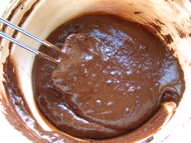 Chocolademousse verstopt onder een tulband