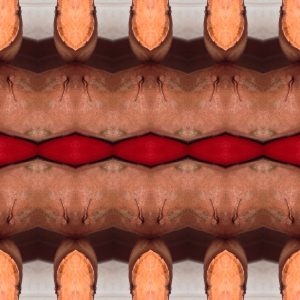 Zoete aardappel en een rode peper