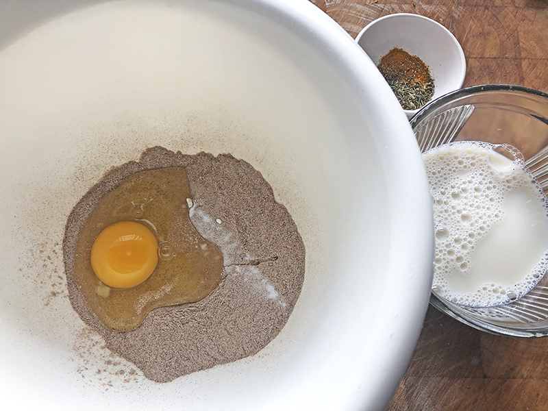 Teff lunch pannenkoek met kruiden