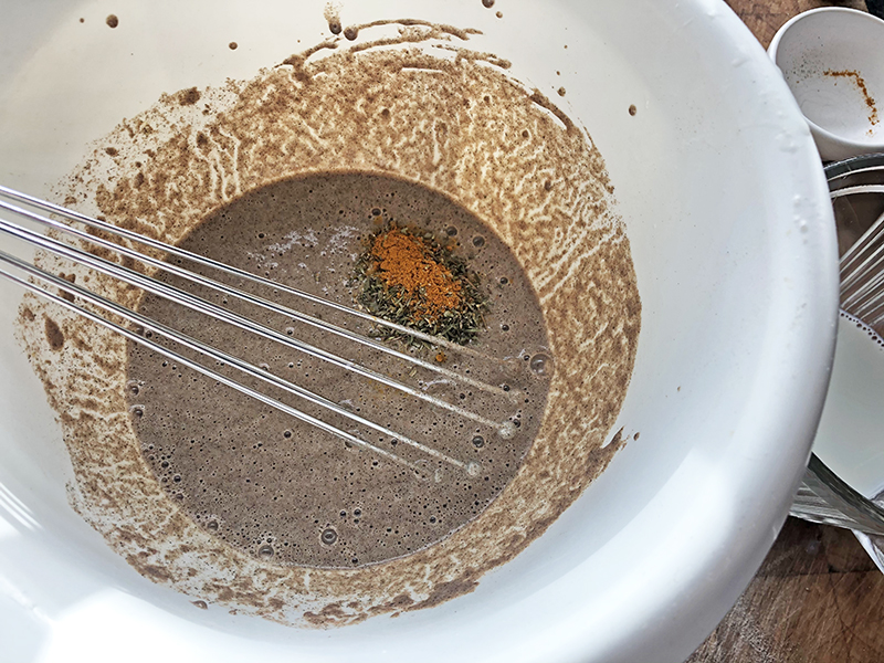 Teff lunch pannenkoek met kruiden