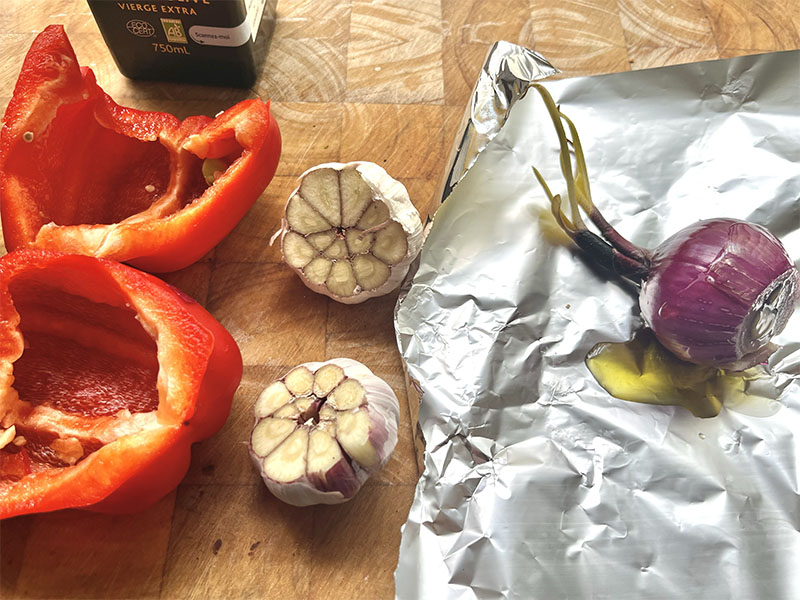 Histamine vrije saus bij een rollade